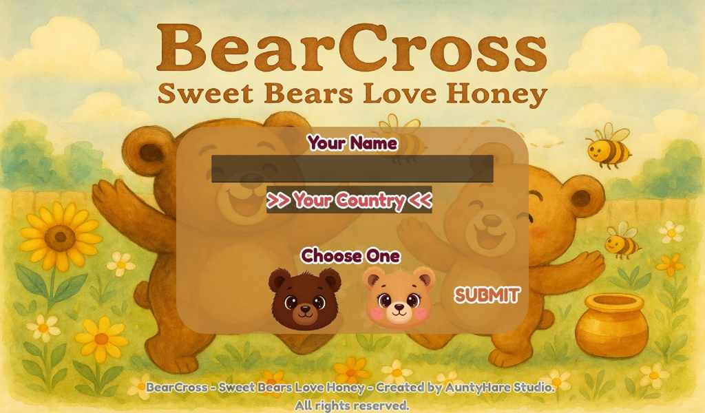 BearCross Home Screen